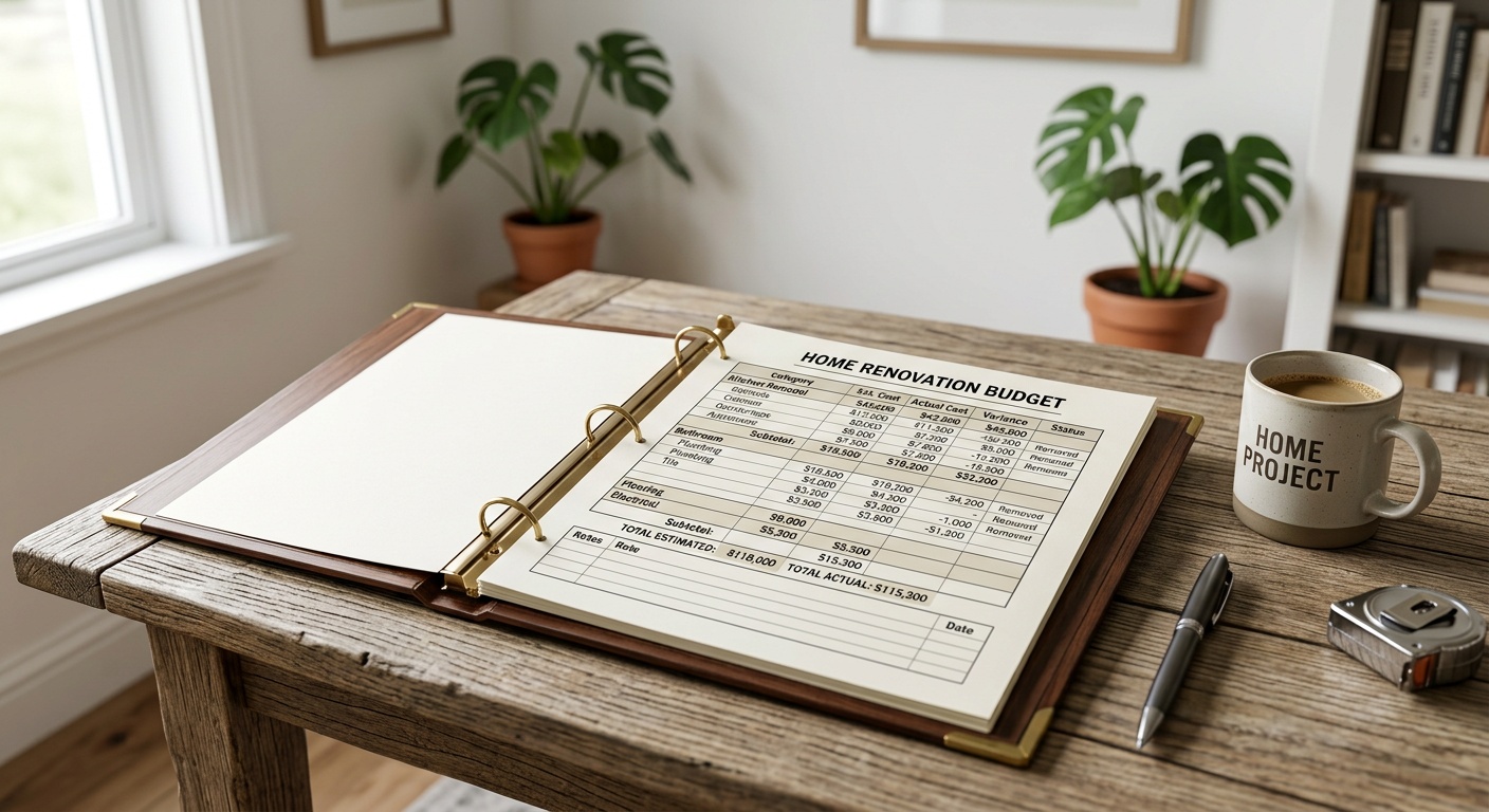 Home renovation budget